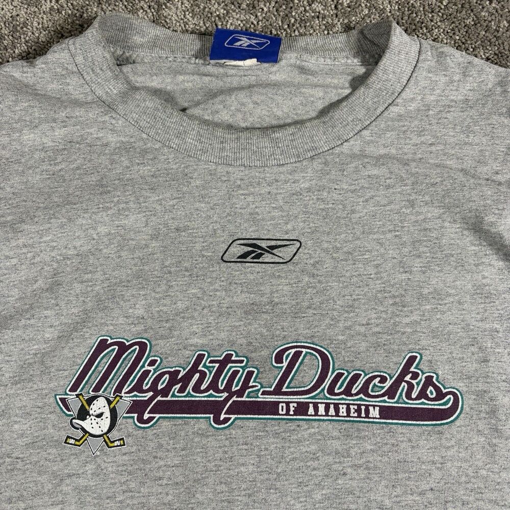 Reebok Anaheim Mighty Ducks Hockey Shirt Men L Rare Vintage